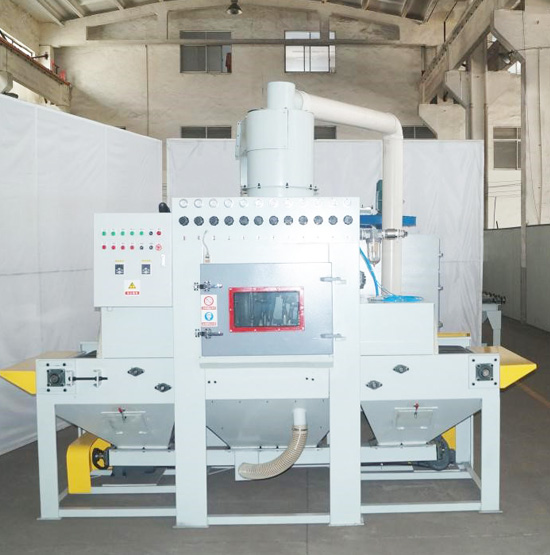 輸送式自動噴砂機再次發(fā)往蘇州，感謝客戶對于無錫迪砂的信賴與支持！