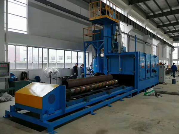 鋼管內(nèi)外壁自動(dòng)噴砂機(jī)1